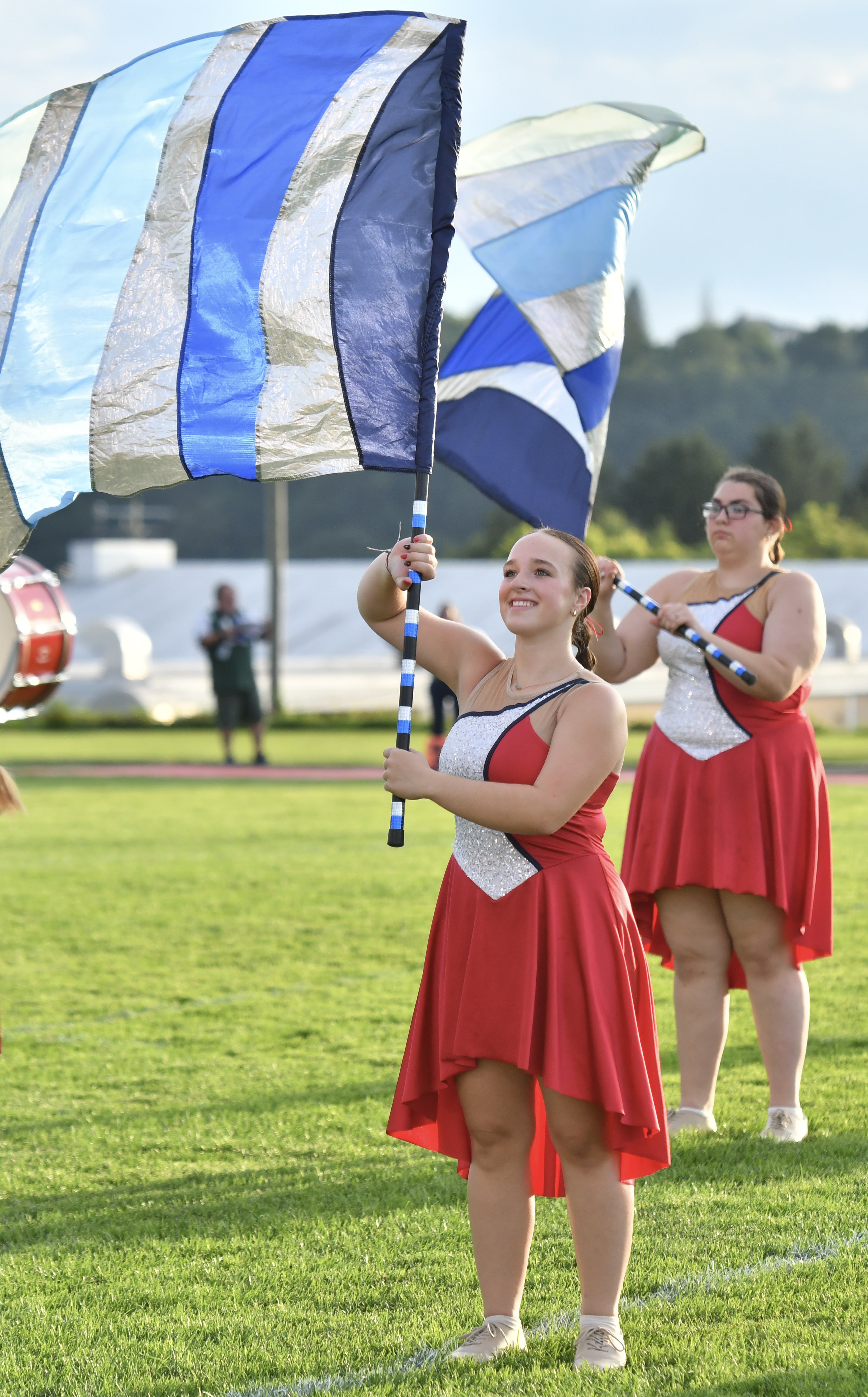 Juniata marching to boy band beat
